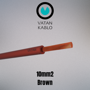 VATAN KABLO 10.0mm² Flexible Single Core (Brown)