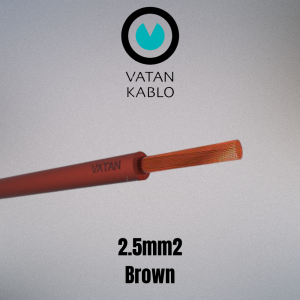 VATAN KABLO 2.5mm² Flexible Single Core (Brown)