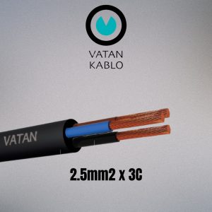 VATAN KABLO 2.5mm² x 3C Flexible Round