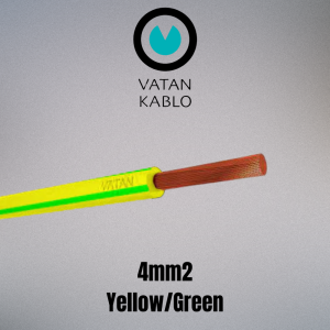 VATAN KABLO 4.0mm² Flexible Single Core (Yellow & Green)