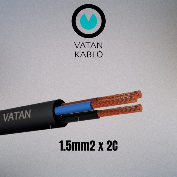 VATAN KABLO 1.5mm² x 2C Flexible Round
