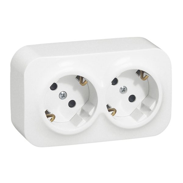 Legrand Forix Socket 2P+T 10/16A Double Surface – Complete - Image 3
