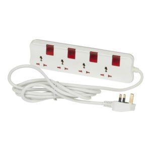 Legrand Power Strip 3P13A Multistandard – 4 Outlets, 5m with Switch