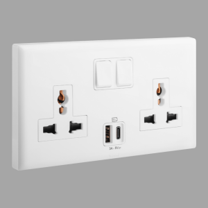 Legrand Eloe Switch Socket 16A Multistandard + USB A and C