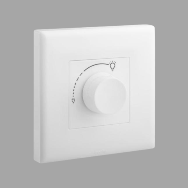 Legrand Eloe Dimmer Switch 1G 200W Rotary Push On/Off