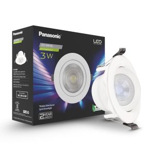 PANASONIC LED DOWN LIGHT PC SWIVEL SPOT 3W 6500K-PDLM40037