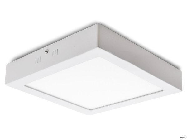 PANASONIC LED Rimless Surface Panel Light Square 24W 3000K-PPAM17243R1
