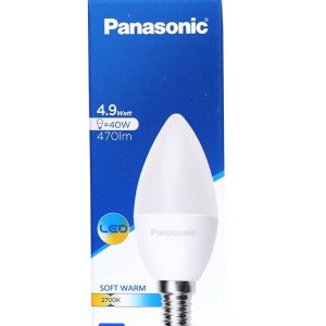 PANASONIC E14 LED DIM LAMP 4.9W 470LM 2700K