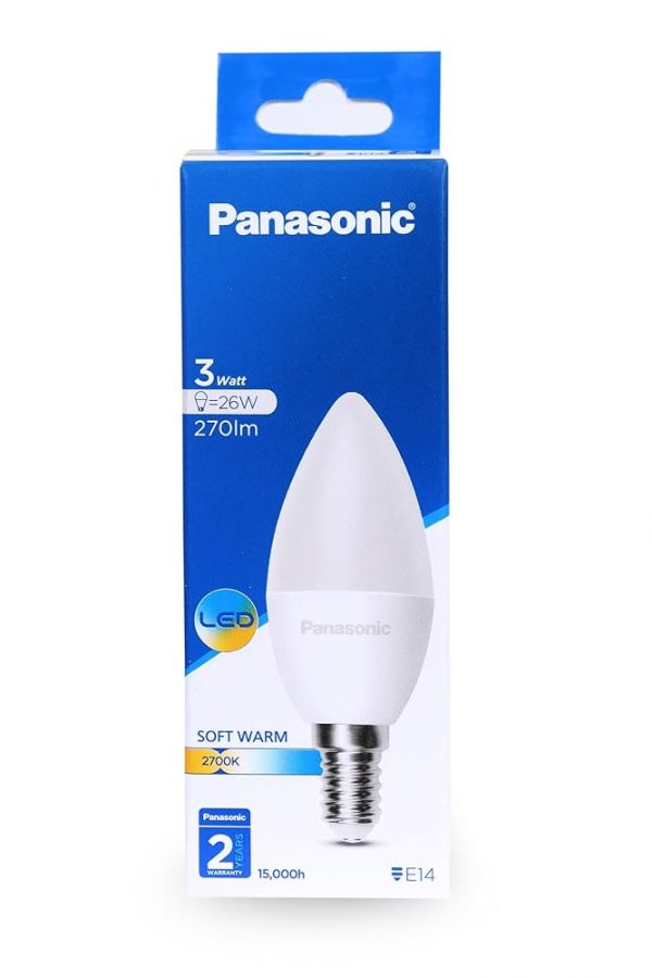 PANASONIC E14 LED LAMP 3W 270LM 2700K