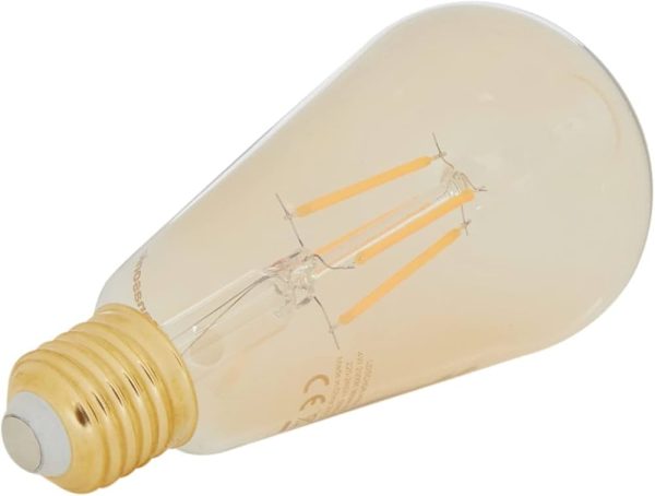 PANASONIC E27 FIL ST64 LAMP 4W 360LM 2000K GOLD