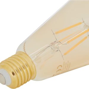 PANASONIC E27 FIL ST64 LAMP 7W 630LM 2000K GOLD