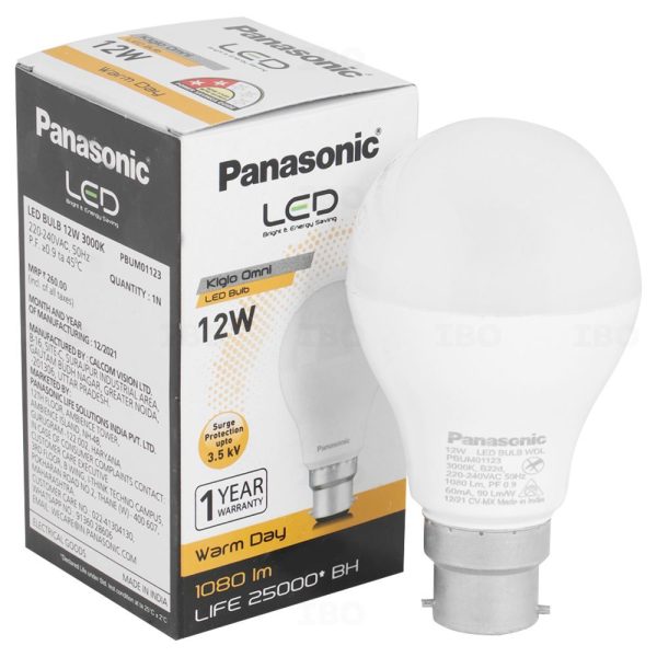 PANASONIC LED BULB 12W-3000K B22