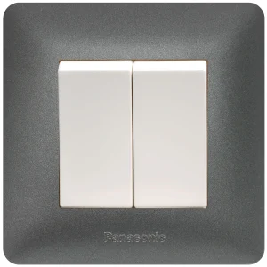 PANASONIC SWITCH 2 GANG 2 WAY - GRAY