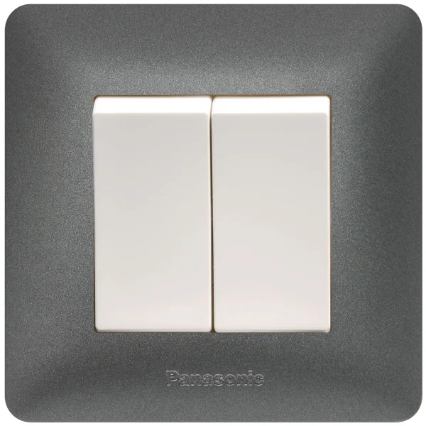 PANASONIC SWITCH 2 GANG 2 WAY - GRAY