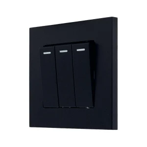 PANASONIC SWITCH 3 GANG 2 WAY - BLACK