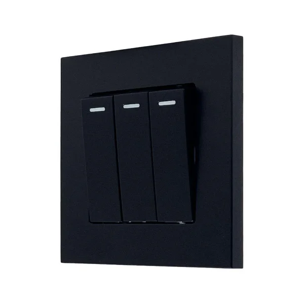 PANASONIC SWITCH 3 GANG 2 WAY - BLACK