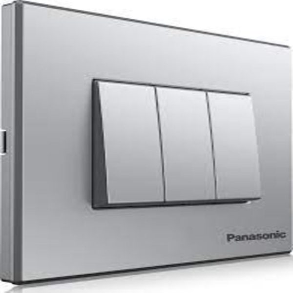 PANASONIC SWITCH 3 GANG 2 WAY - GRAY