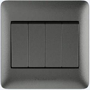 PANASONIC SWITCH 4 GANG 2 WAY SP- 10AX - GRAY
