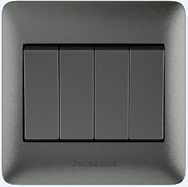 PANASONIC SWITCH 4 GANG 2 WAY SP- 10AX - GRAY