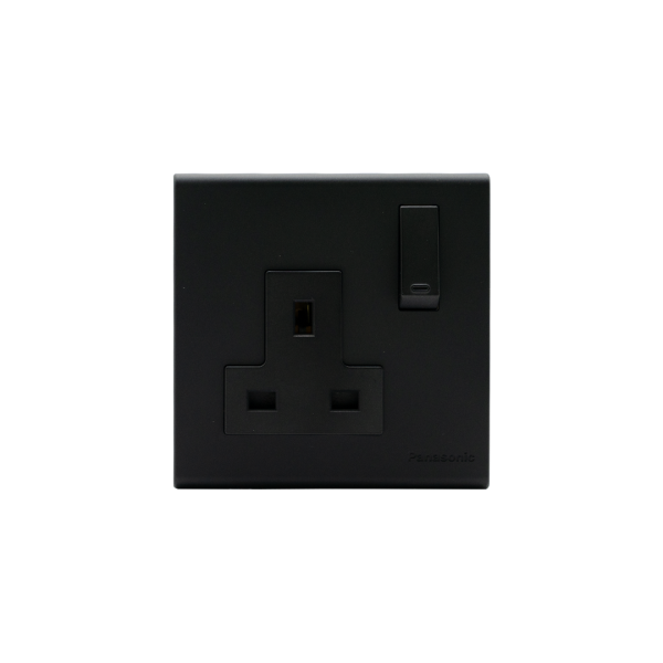 PANASONIC SWITCH SOCKET SGL 13A - BLACK