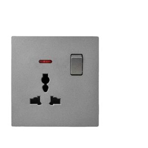 PANASONIC SWITCH SOCKET SGL UNIVERSAL- GRAY