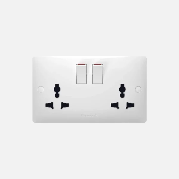 PANASONIC SWITCH SOCKET DBL UNIVERSAL